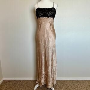 y2k lace and satin dress